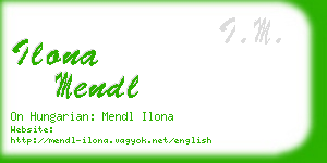 ilona mendl business card